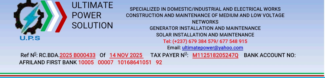 Ultimate Power Solution — Specialized in Domestic, Industrial and Electrical Works